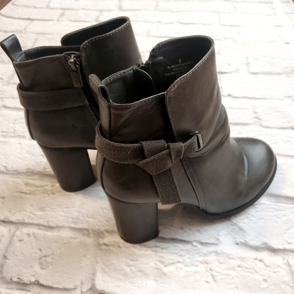 Charcoal Gray Ankle Boot